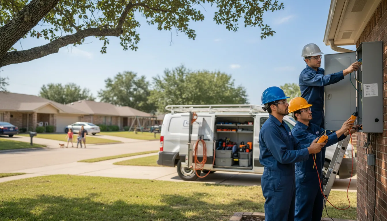 Certified electrician providing emergency electrical services in Dexter, IA